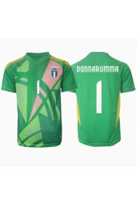 Fotbalové Dres Itálie Gianluigi Donnarumma #1 Brankářské Venkovní Oblečení ME 2024 Krátký Rukáv